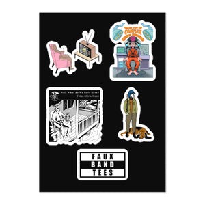 Faux Band Tees Album Cover Sticker Sheet #2