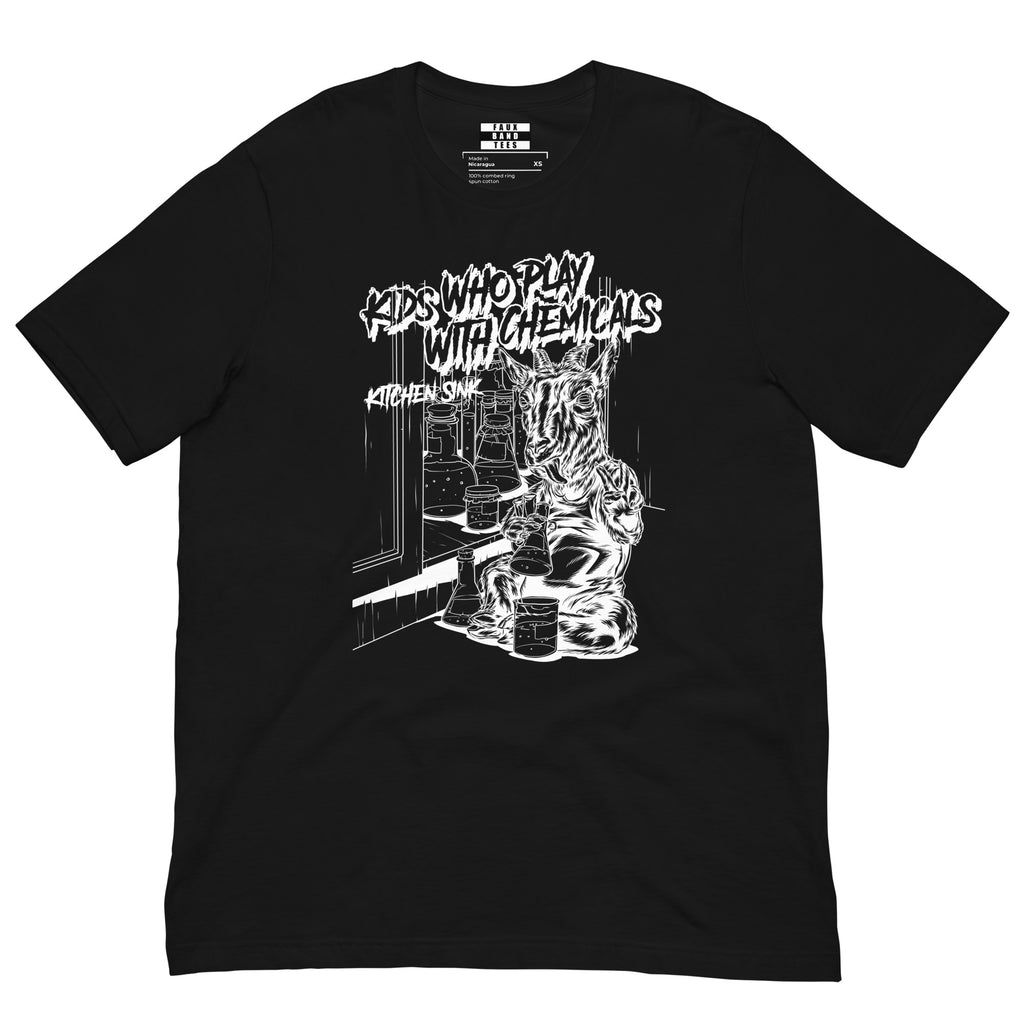 Kids Who Play With Chemicals Band Tee (Negative)